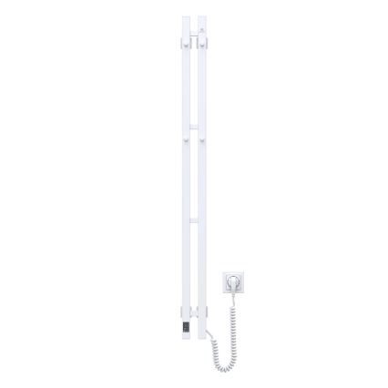 Električno sušilo za ručnike s termostatom SILOUETTE 187W/230V 120,6 cm IP44 bijela desna uglast