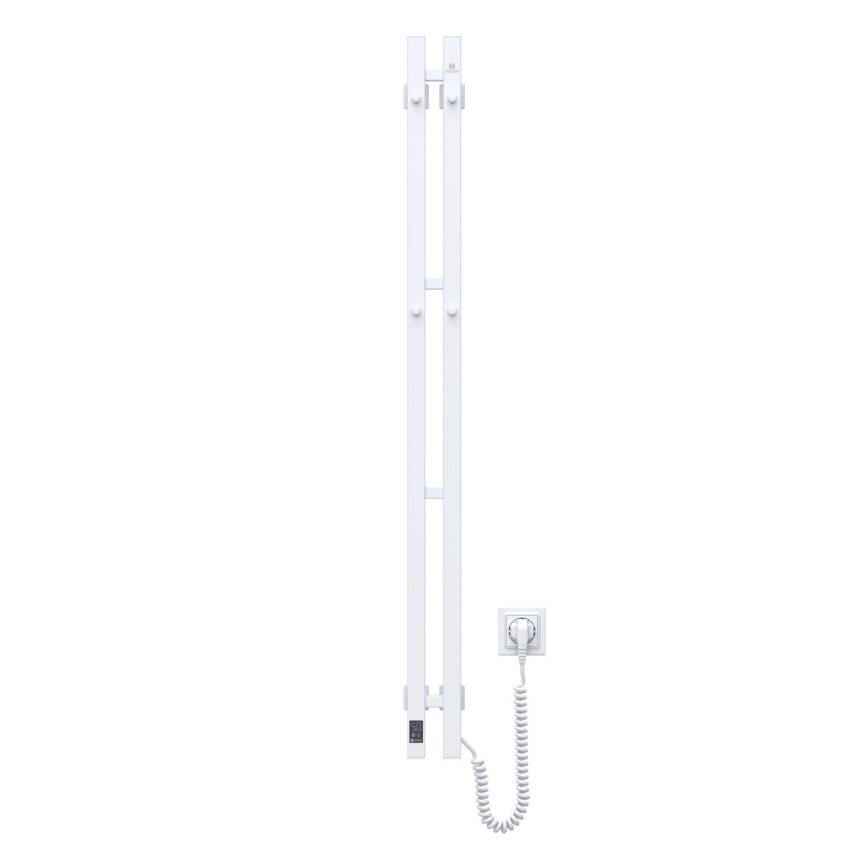 Električno sušilo za ručnike s termostatom SILOUETTE 187W/230V 120,6 cm IP44 bijela desna uglast