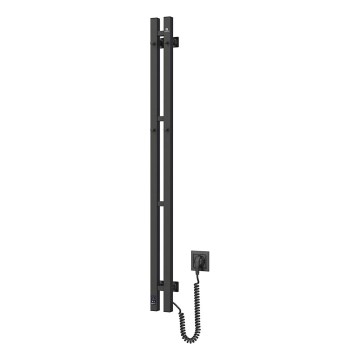 Električno sušilo za ručnike s termostatom SILOUETTE 187W/230V 120,6 cm IP44 crna desna uglast
