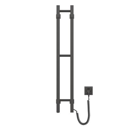 Električno sušilo za ručnike SILOUETTE 187W/230V 101,1 cm IP44 crna desna uglast