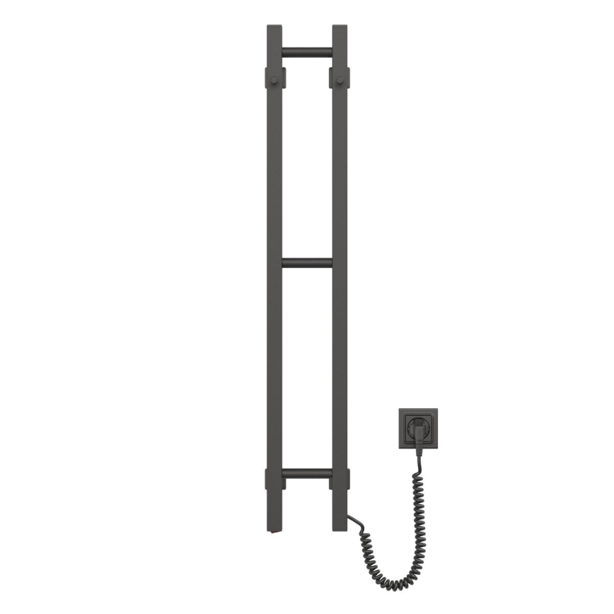 Električno sušilo za ručnike SILOUETTE 187W/230V 101,1 cm IP44 crna desna uglast