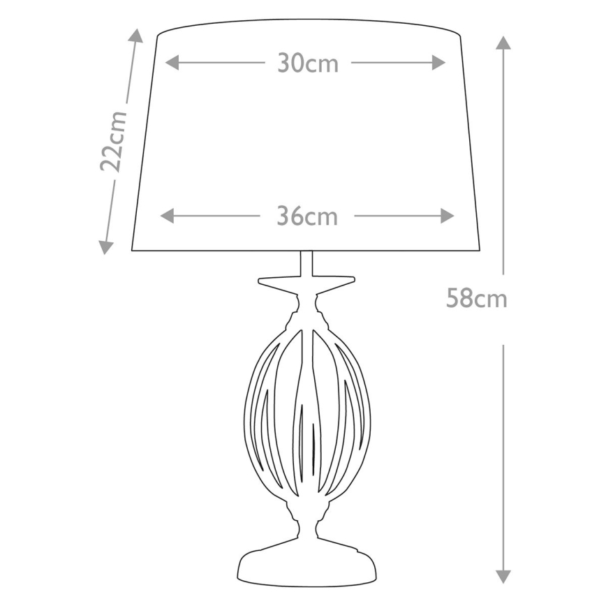 Elstead - Stolna lampa AEGEAN 1xE27/60W/230V sjajni krom