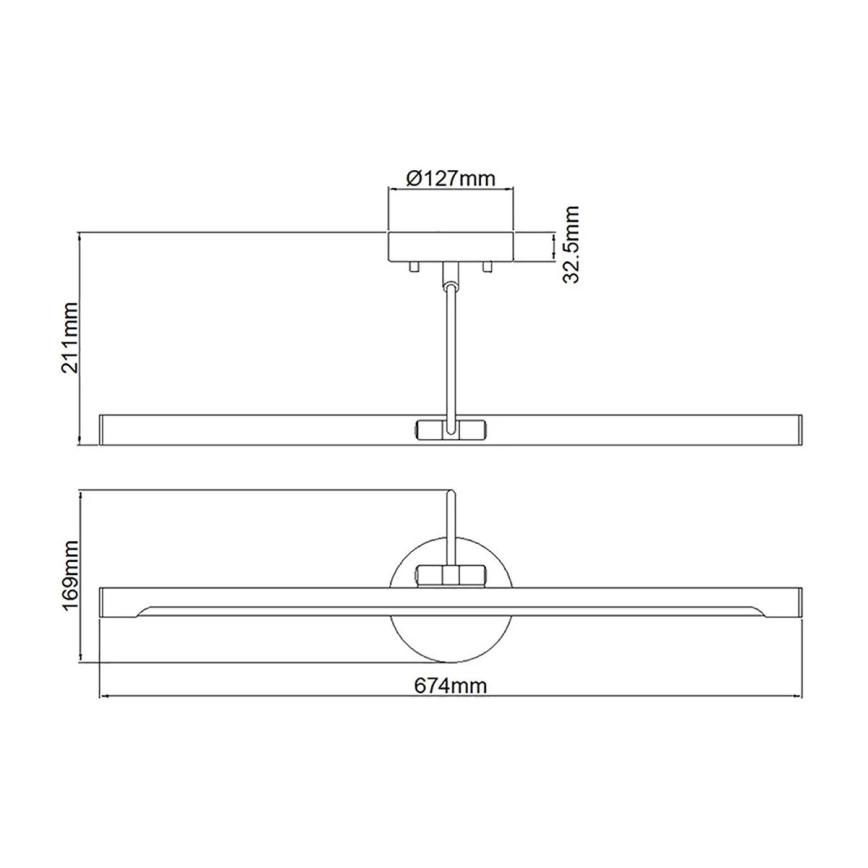 Elstead ALTON-PL-L-BLK - LED Svjetiljka za slike ALTON LED/10W/230V crna