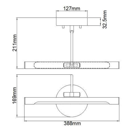 Elstead ALTON-PL-S-BB - LED Svjetiljka za slike ALTON LED/6W/230V zlatna
