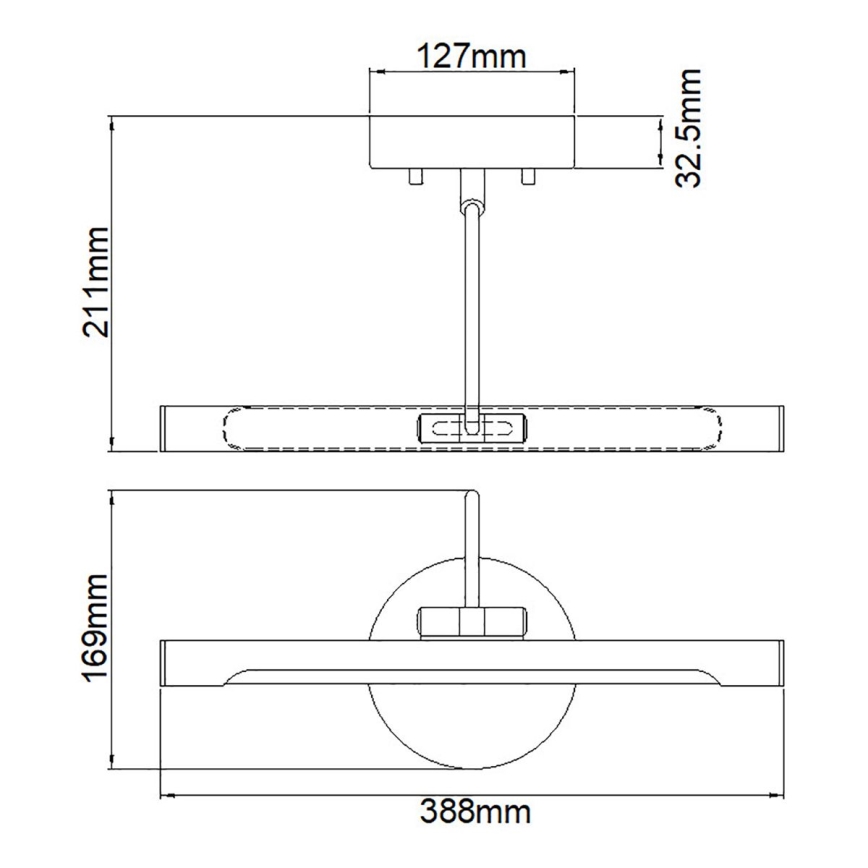 Elstead ALTON-PL-S-BB - LED Svjetiljka za slike ALTON LED/6W/230V zlatna