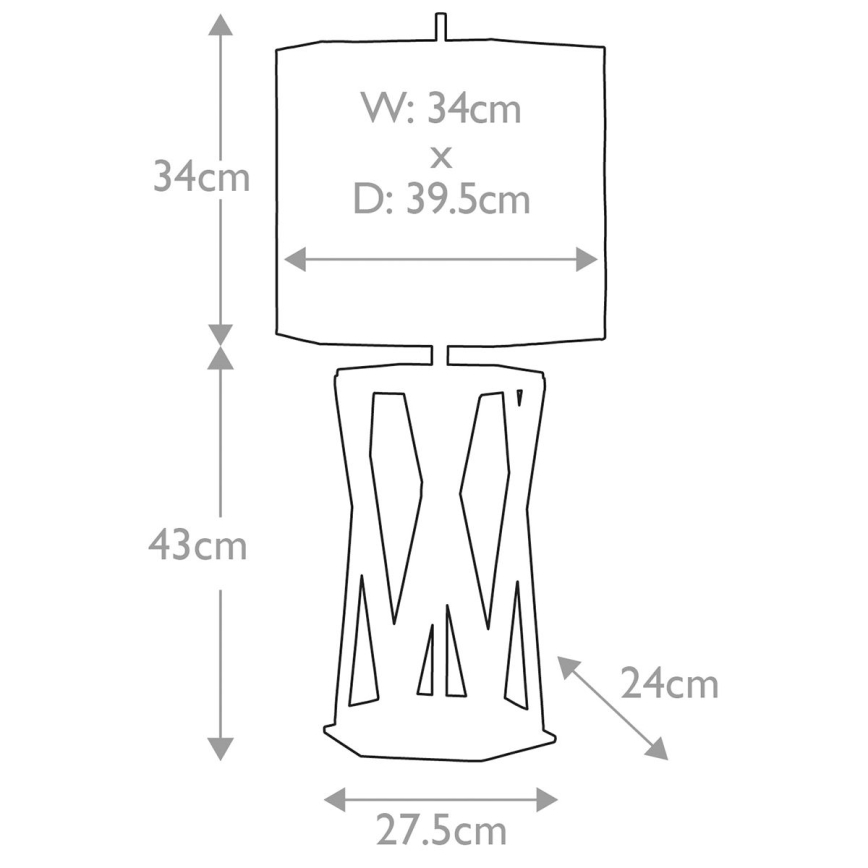 Elstead - Stolna lampa APOLLO 1xE27/60W/230V zlatna/bijela