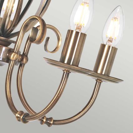 Elstead - Luster na lancu ARTISAN 5xE14/60W/230V