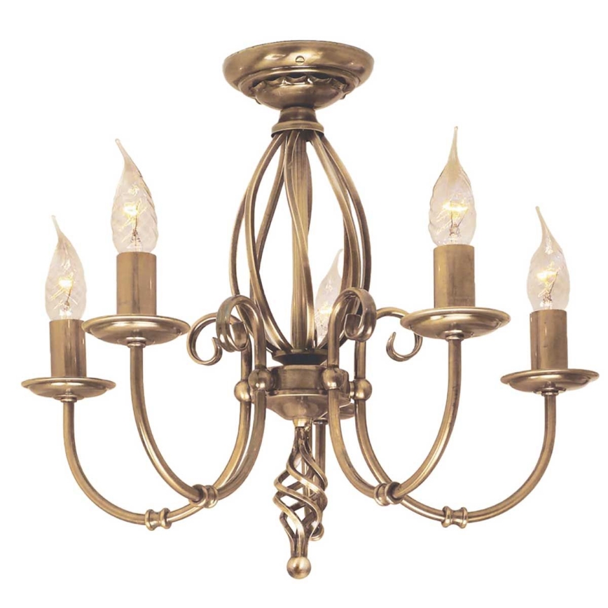 Elstead - Luster na lancu ARTISAN 5xE14/60W/230V