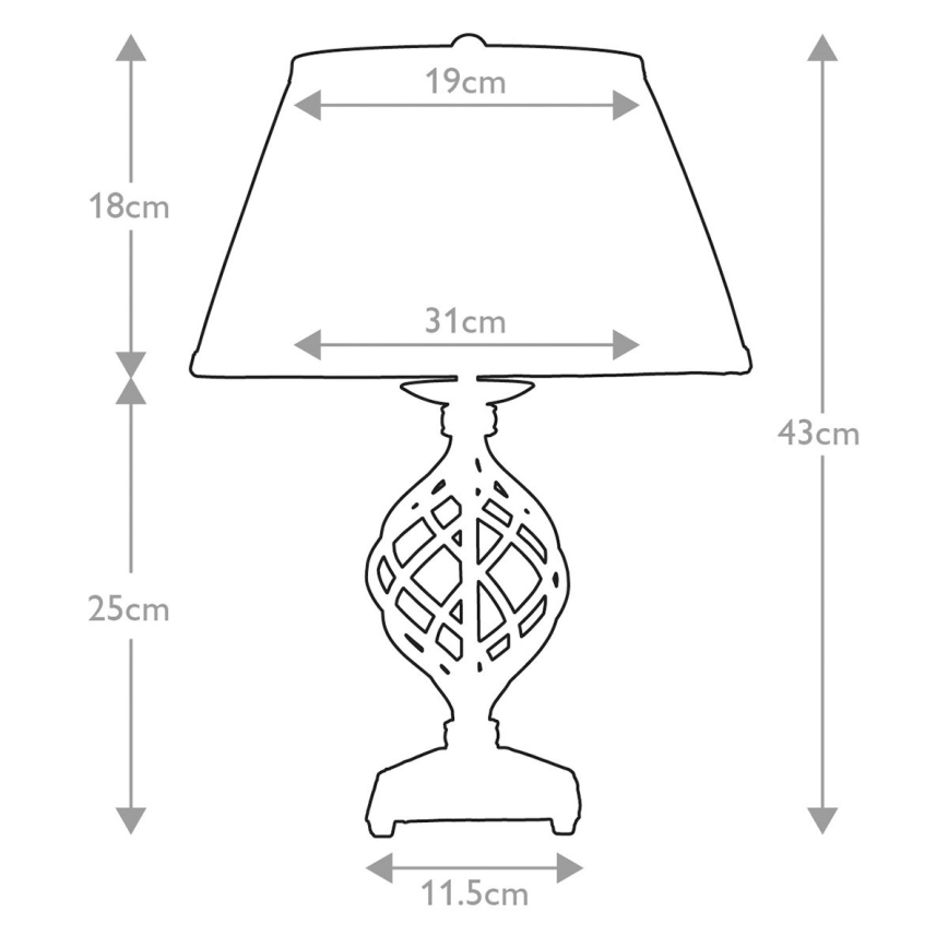 Elstead - Stolna lampa BELFRY 1xE27/60W/230V