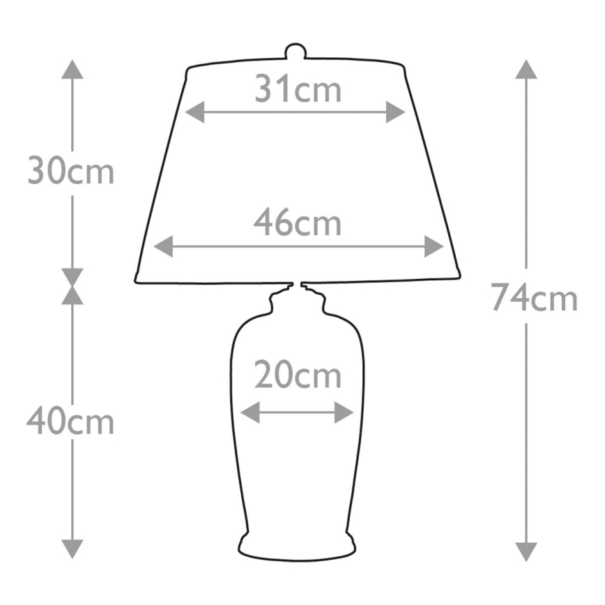 Elstead - Stolna lampa BLACK BIRDS 1xE27/60W/230V