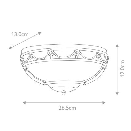 Elstead - Zidna svjetiljka CARISBROOKE 1xE27/60W/230V