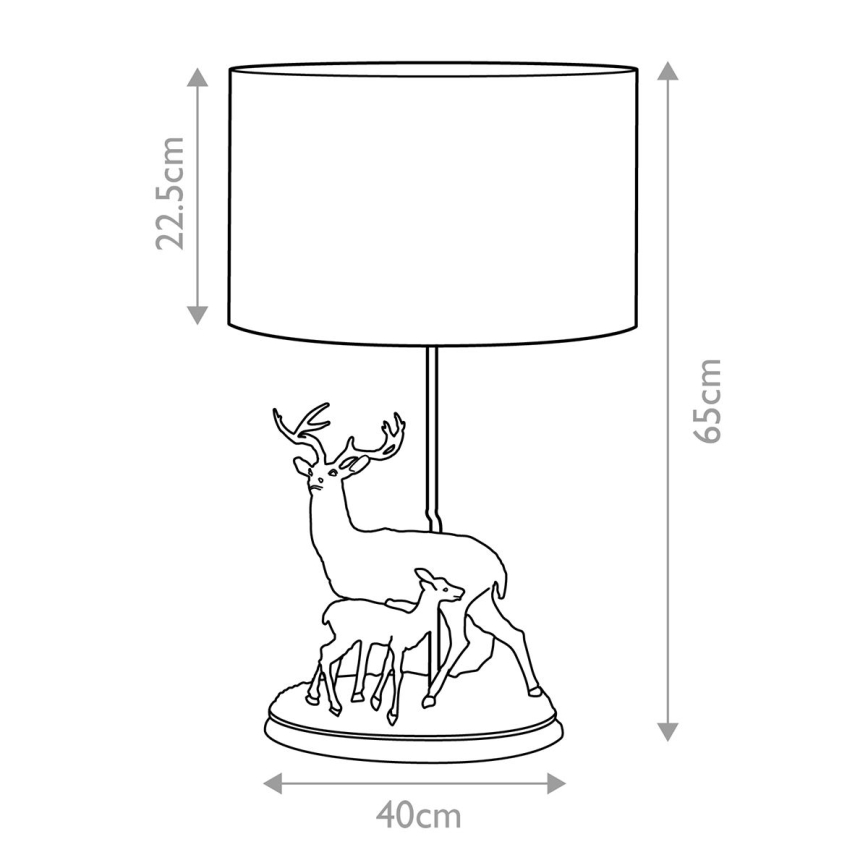 Elstead - Stolna lampa AMELIA 1xE27/40W/230V brončana