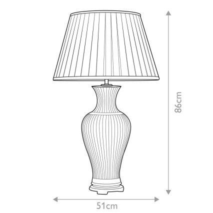 Elstead - Stolna lampa DALIAN 1xE27/60W/230V
