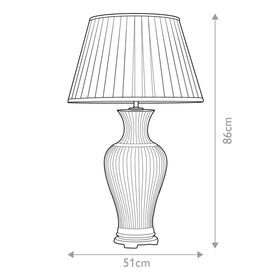 Elstead - Stolna lampa DALIAN 1xE27/60W/230V