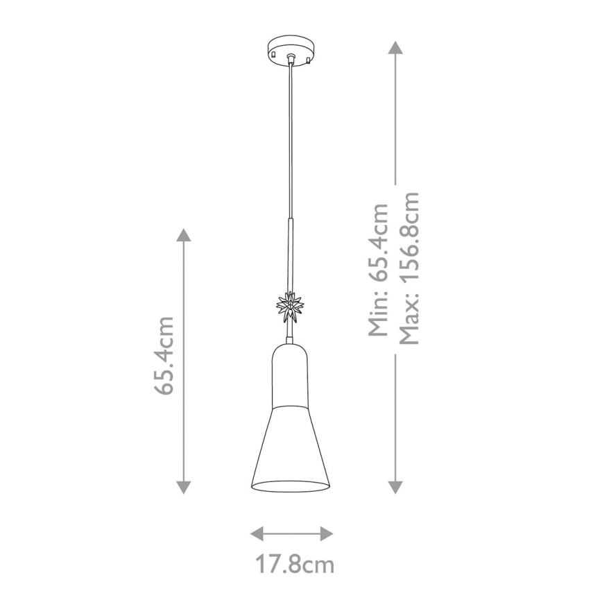 Elstead - Luster na sajli ETOILE 1xE27/60W/230V