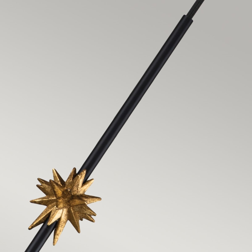 Elstead - Luster na sajli ETOILE 1xE27/60W/230V pr. 17,8 cm crna