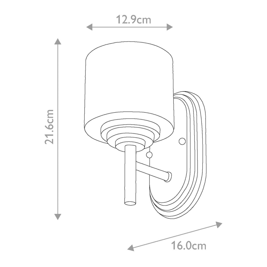 Elstead FE-MALIBU1-BATH - LED Zidna svjetiljka za kupaonicu MALIBU 1xG9/3W/230V IP44