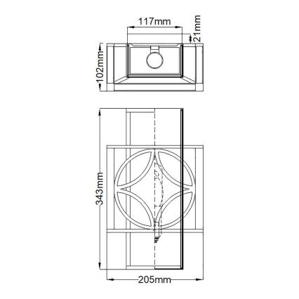 Elstead FE-REMY1 - Zidna svjetiljka REMY 1xE14/60W/230V