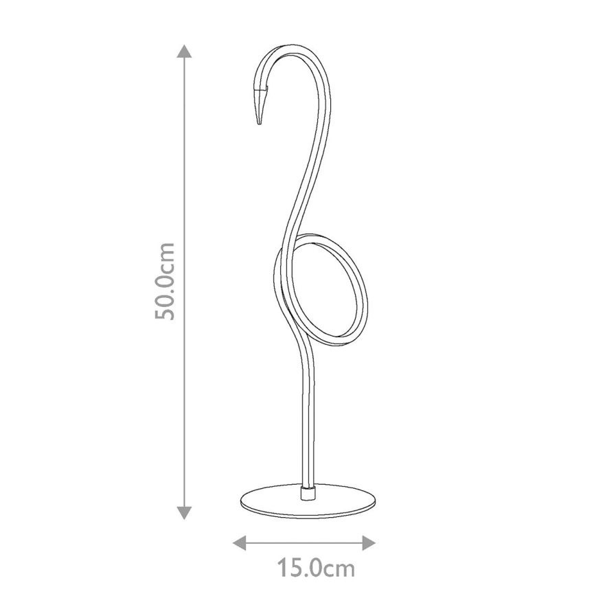 Elstead - LED stolna svjetiljka FLAMINGO LED/6W/230V 3000K ružičasta