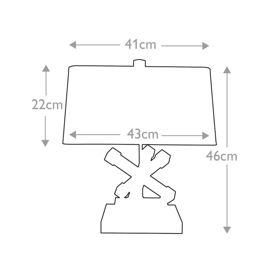 Elstead - Stolna lampa JACKSON SQUARE 1xE27/60W/230V