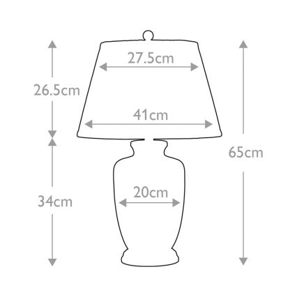 Elstead - Stolna lampa GOLD BIRDS 1xE27/60W/230V
