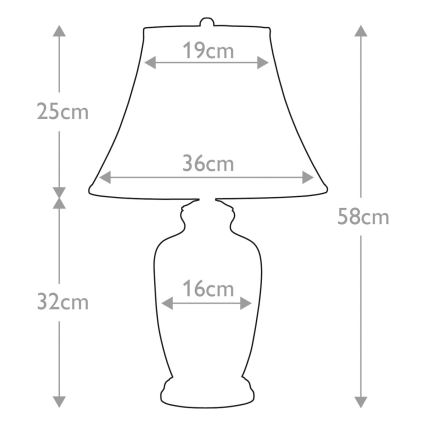 Elstead - Stolna lampa GOLDTHISTLE 1xE27/60W/230V