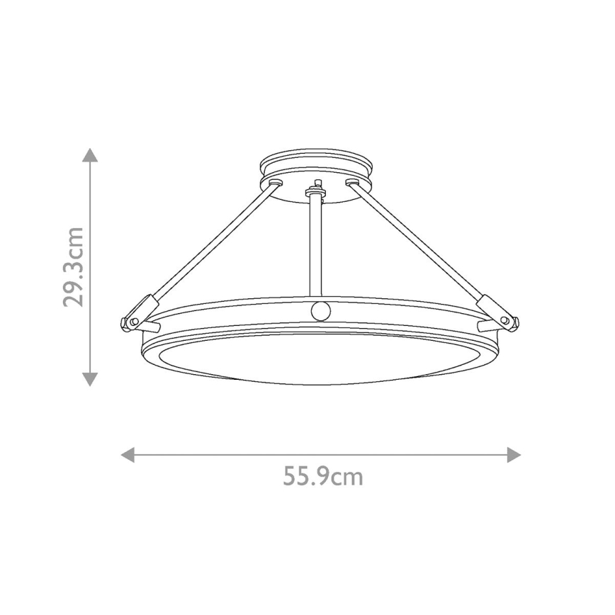Elstead HK-COLLIER-SF-M - Nadgradni luster COLLIER 4xE14/60W/230V
