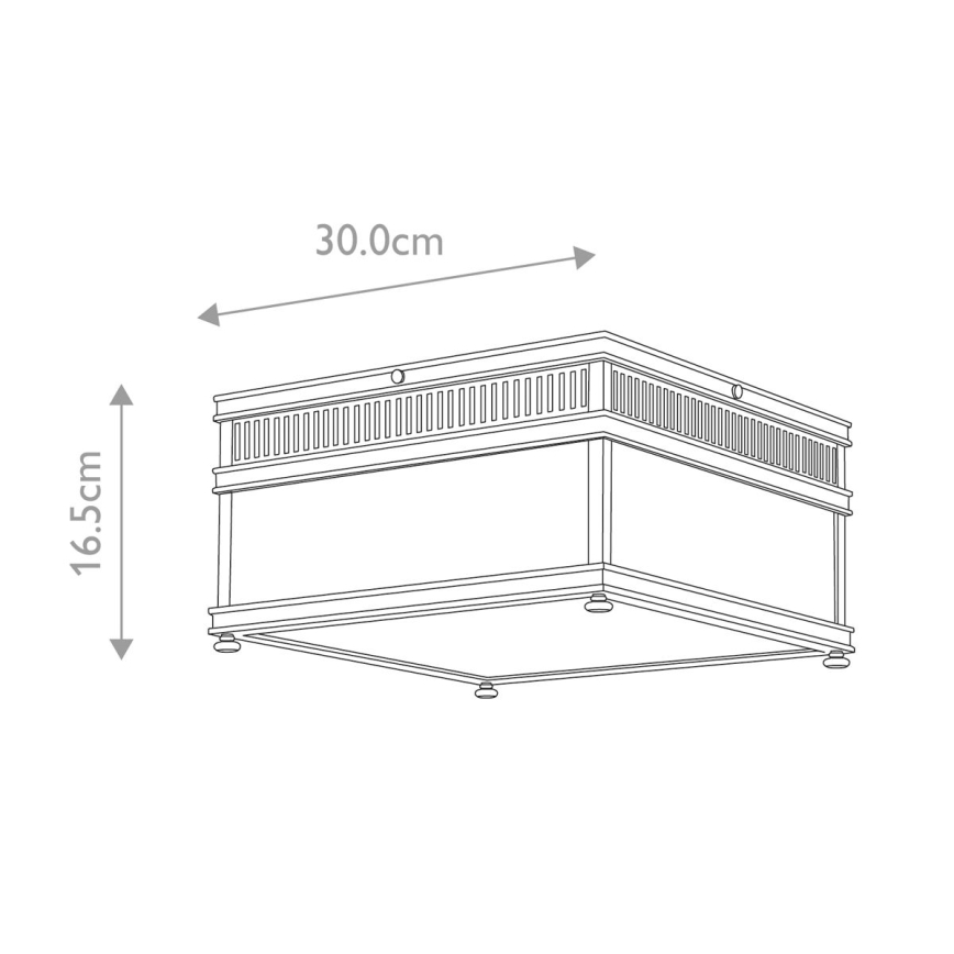 Elstead - Vanjska stropna svjetiljka HOLBORN 2xE27/60W/230V IP44