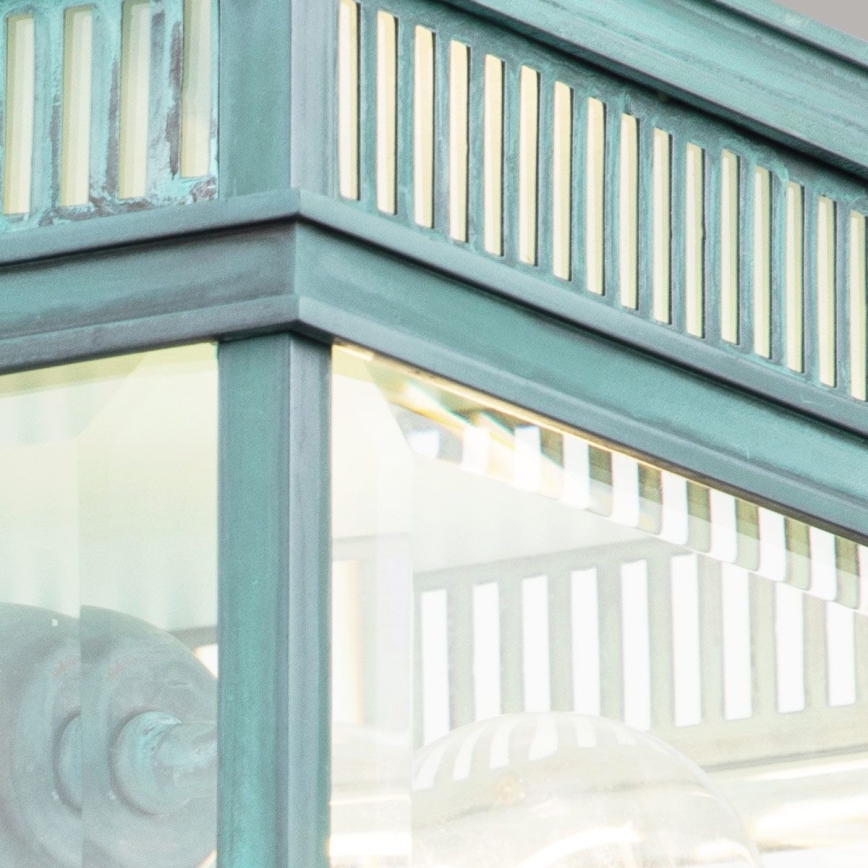 Elstead - Vanjsko stropno svjetlo HOLBORN 2xE27/60W/230V IP44 tirkizna