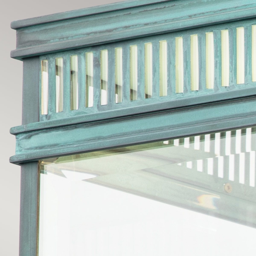 Elstead - Vanjsko stropno svjetlo HOLBORN 2xE27/60W/230V IP44 tirkizna