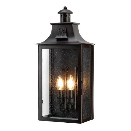 Elstead - Vanjska zidna svjetiljka KENDAL 2xE14/60W/230V IP44