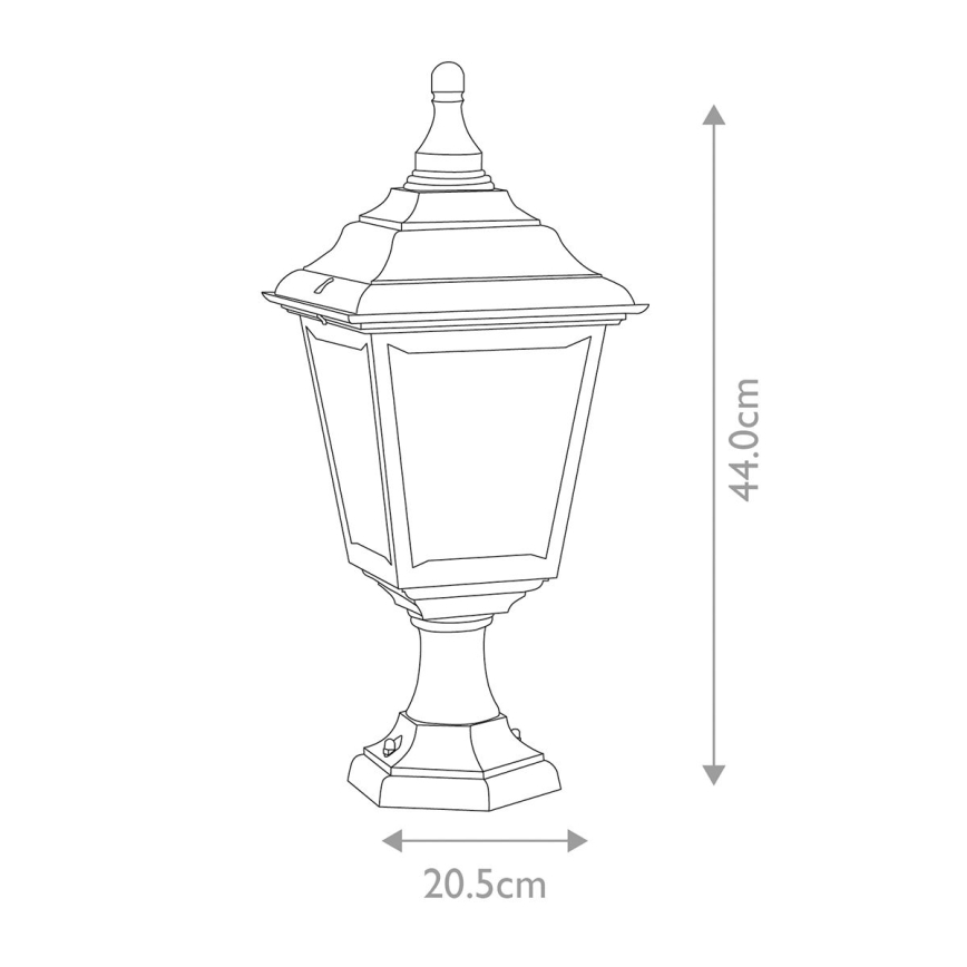 Elstead KERRY-PED-POR - Vanjska lampa KERRY 1xE27/100W/230V IP44