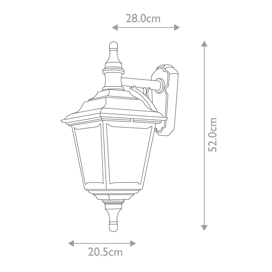 Elstead KERRY-WALL - Vanjska zidna svjetiljka KERRY 1xE27/100W/230V IP44