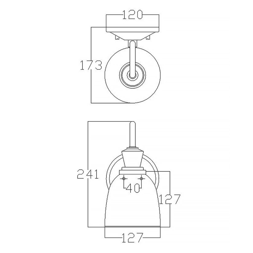Elstead KL-CORA1-BATH - LED Zidna svjetiljka za kupaonicu CORA 1xG9/3W/230V IP44