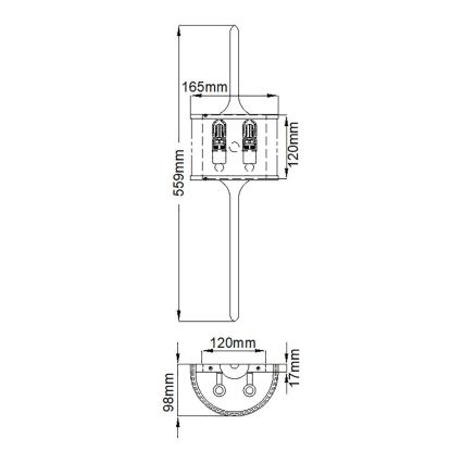 Elstead - LED Svjetiljka za kupaonicu MONA 2xG9/3,5W/230V IP44 mat krom