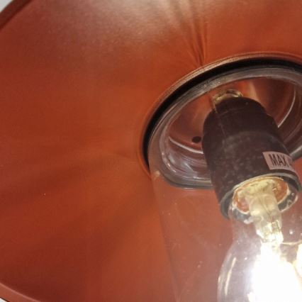 Elstead - Vanjsko zidno svjetlo KLAMPENBORG 1xE27/60W/230V IP44 crveno