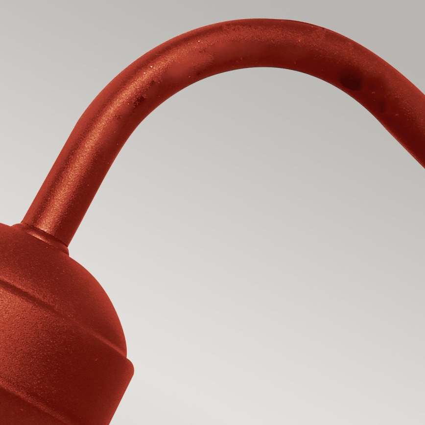 Elstead - Vanjsko zidno svjetlo KLAMPENBORG 1xE27/60W/230V IP44 crveno