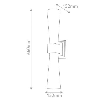 Elstead - LED zidno svjetlo za kupaonicu KRISTY 2xG9/4W/230V IP44 bakreno