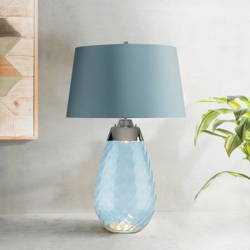 Elstead - LED Stolna lampa LENA 1xE27/40W/230V + 1xGU10/7W 74 cm plava