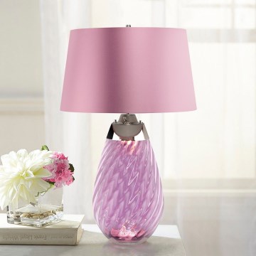 Elstead - LED Stolna lampa LENA 1xE27/40W/230V + 1xGU10/7W 74 cm ružičasta
