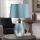 Elstead - LED Stolna lampa LENA 1xE27/60W/230V + 1xGU10/7W 60,5 cm plava