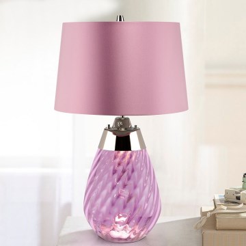 Elstead - LED Stolna lampa LENA 1xE27/60W/230V + 1xGU10/7W 60,5 cm ružičasta