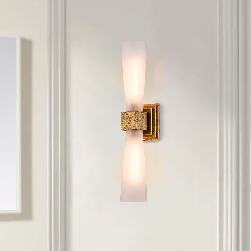 Elstead - LED zidno svjetlo za kupaonicu KRISTY 2xG9/4W/230V IP44 bakreno