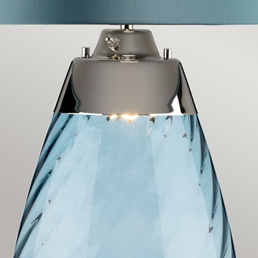Elstead - LED Stolna lampa LENA 1xE27/40W/230V + 1xGU10/7W 74 cm plava
