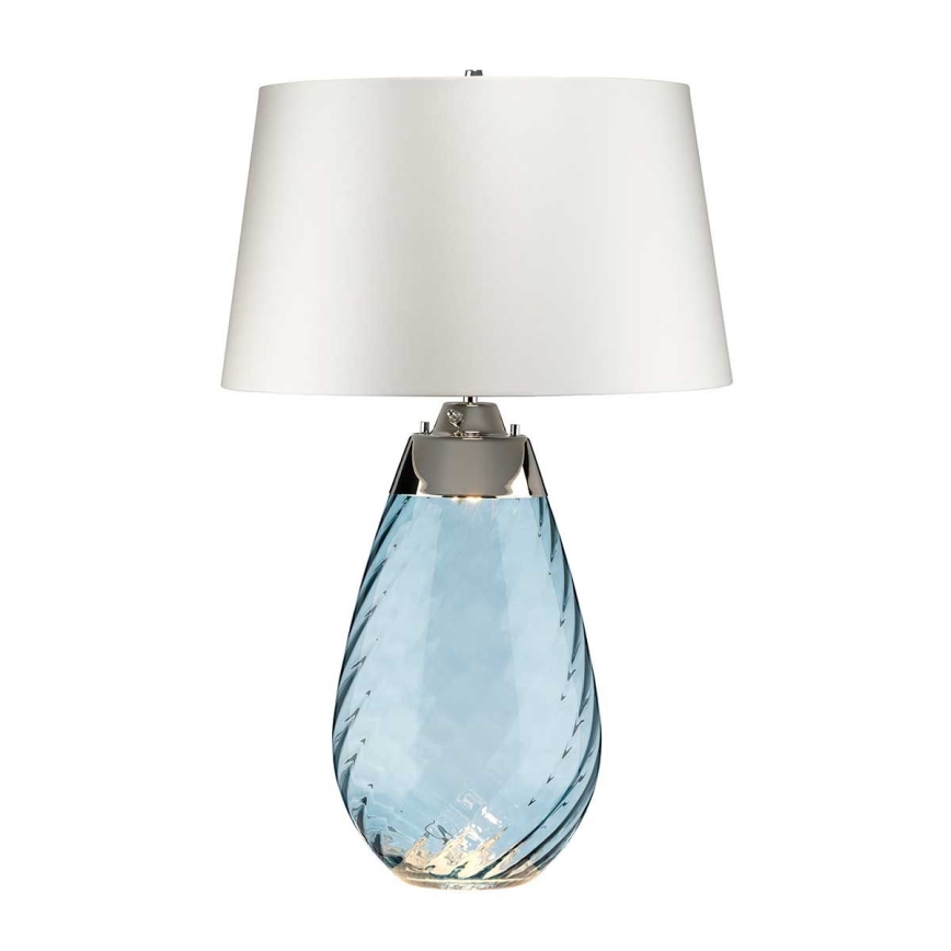 Elstead - LED Stolna lampa LENA 1xE27/40W/230V + 1xGU10/7W 74 cm plava/bijela