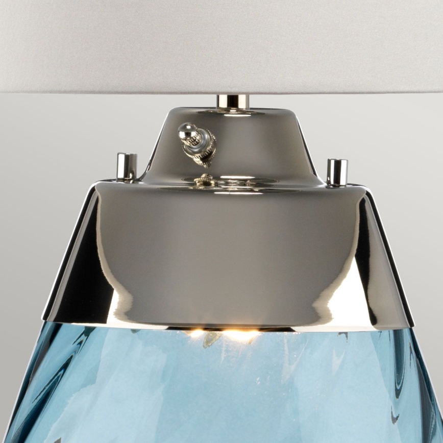 Elstead - LED Stolna lampa LENA 1xE27/40W/230V + 1xGU10/7W 74 cm plava/bijela