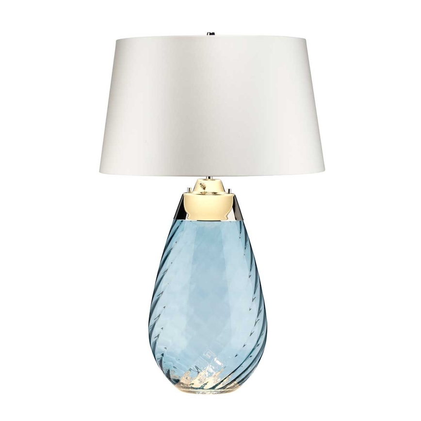 Elstead - LED Stolna lampa LENA 1xE27/40W/230V + 1xGU10/7W 74 cm plava/bijela
