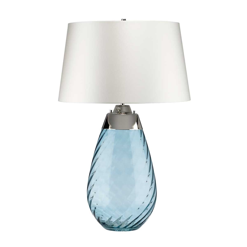 Elstead - LED Stolna lampa LENA 1xE27/40W/230V + 1xGU10/7W 74 cm plava/bijela