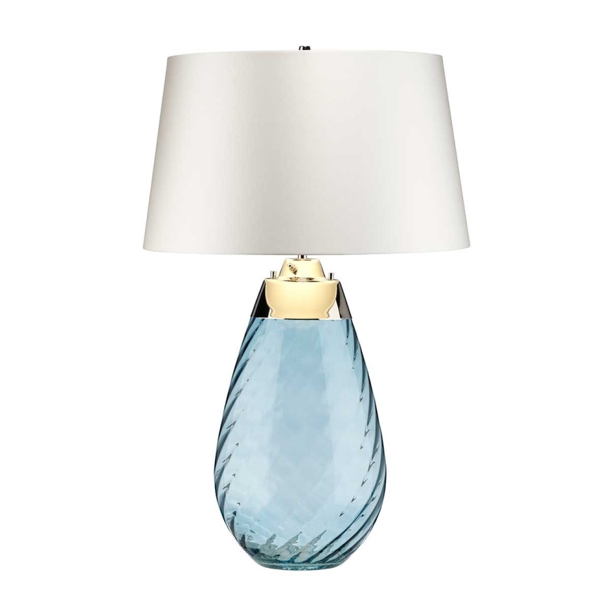 Elstead - LED Stolna lampa LENA 1xE27/40W/230V + 1xGU10/7W 74 cm plava/bijela