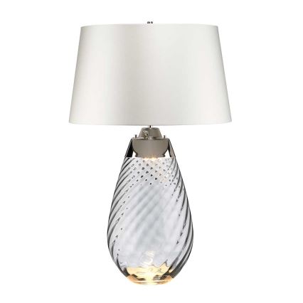Elstead - LED Stolna lampa LENA 1xE27/40W/230V + 1xGU10/7W 74 cm bijela